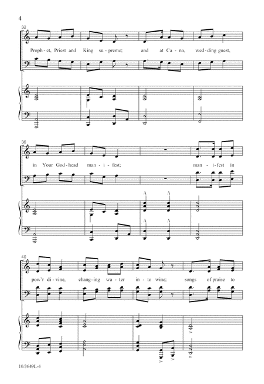 God Made Manifest God Made Manifest 4-Part scores gallery preview page 4