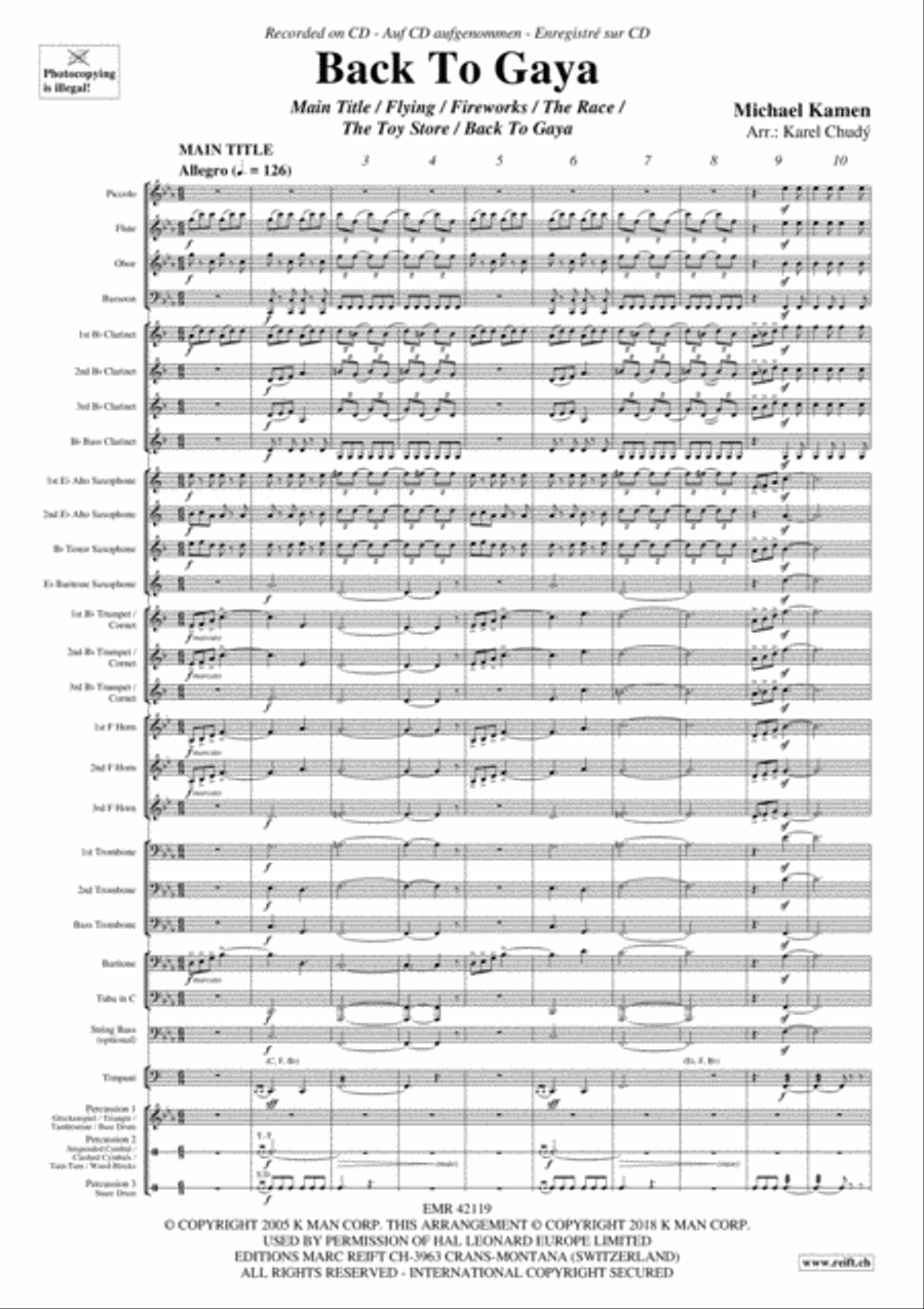 Back To Gaya Concert Band scores gallery preview page 3