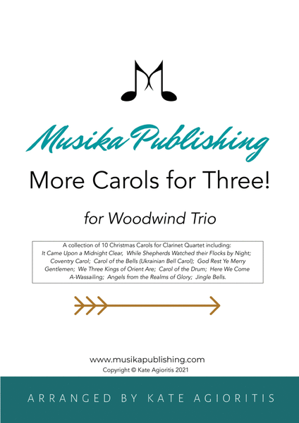More Carols for Three - Woodwind Trio image number null