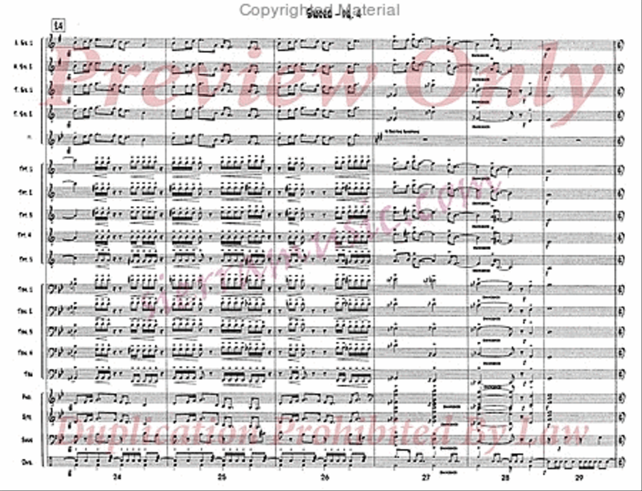 Sword Big Band scores gallery preview page 5