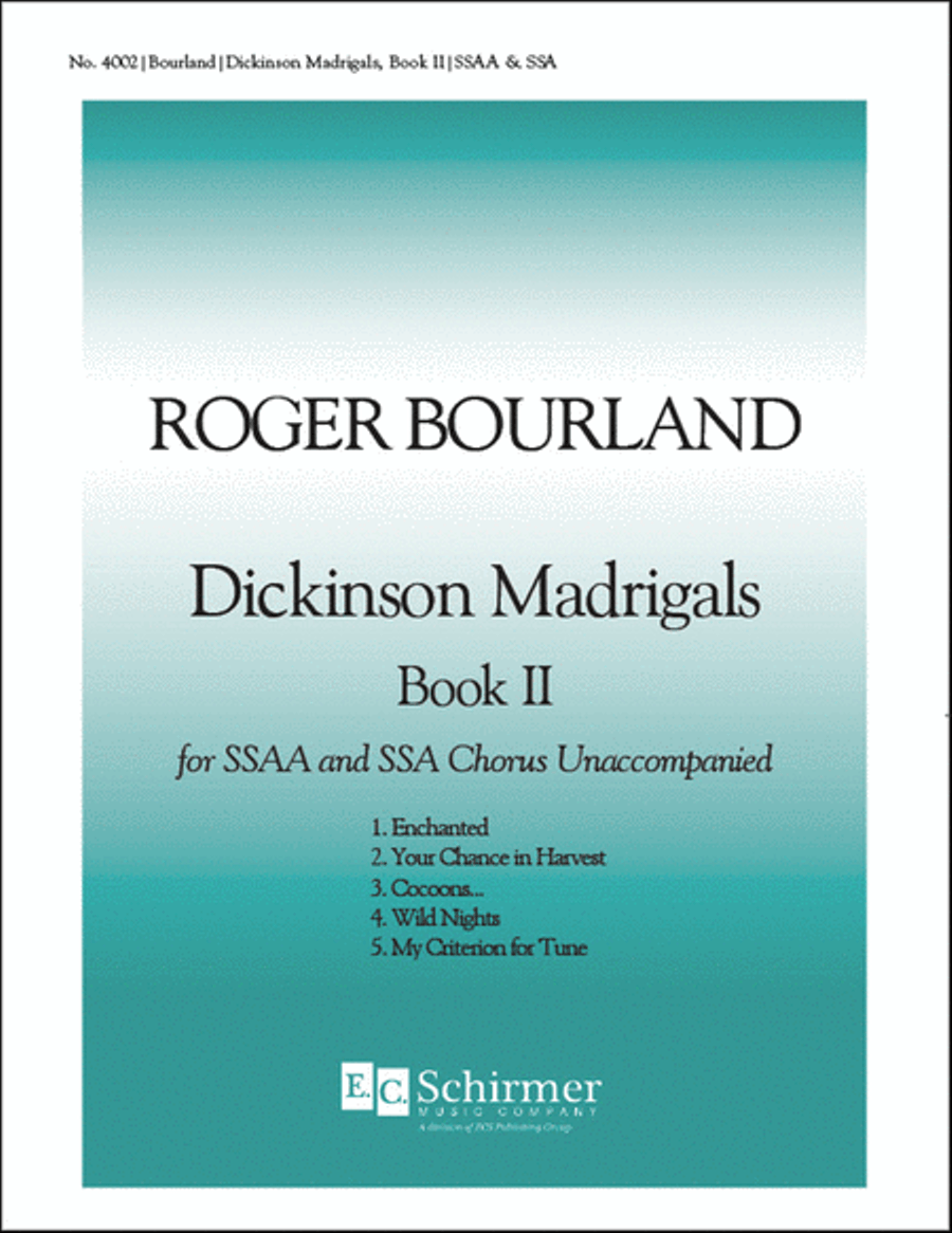 Dickinson Madrigals, Book II SSAA scores gallery preview page 1
