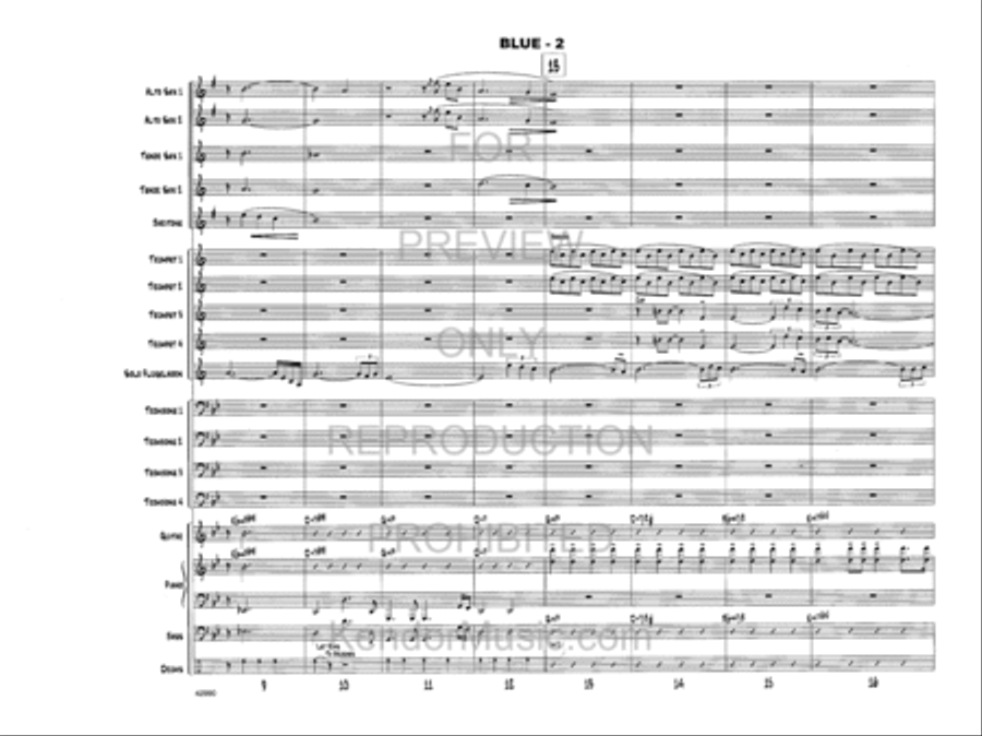 Blue Blue Jazz Ensemble scores gallery preview page 3
