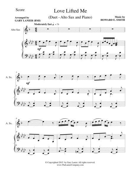 GOSPEL HYMNS, Set III & IV (Duets - Alto Sax and Piano with Parts) image number null