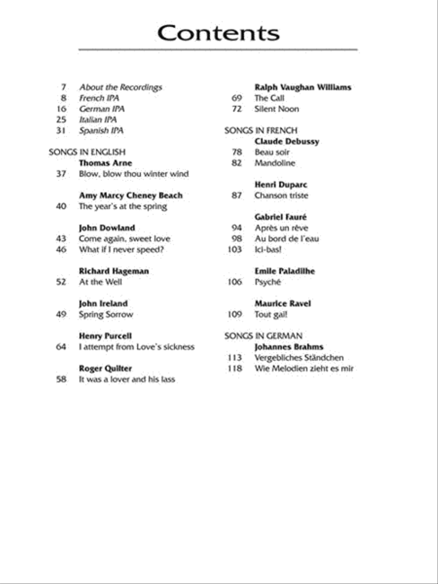 The Art Song Anthology - Low Voice Low Voice scores gallery preview page 3