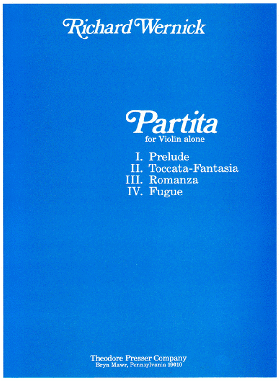 Partita Partita Violin scores gallery preview page 1