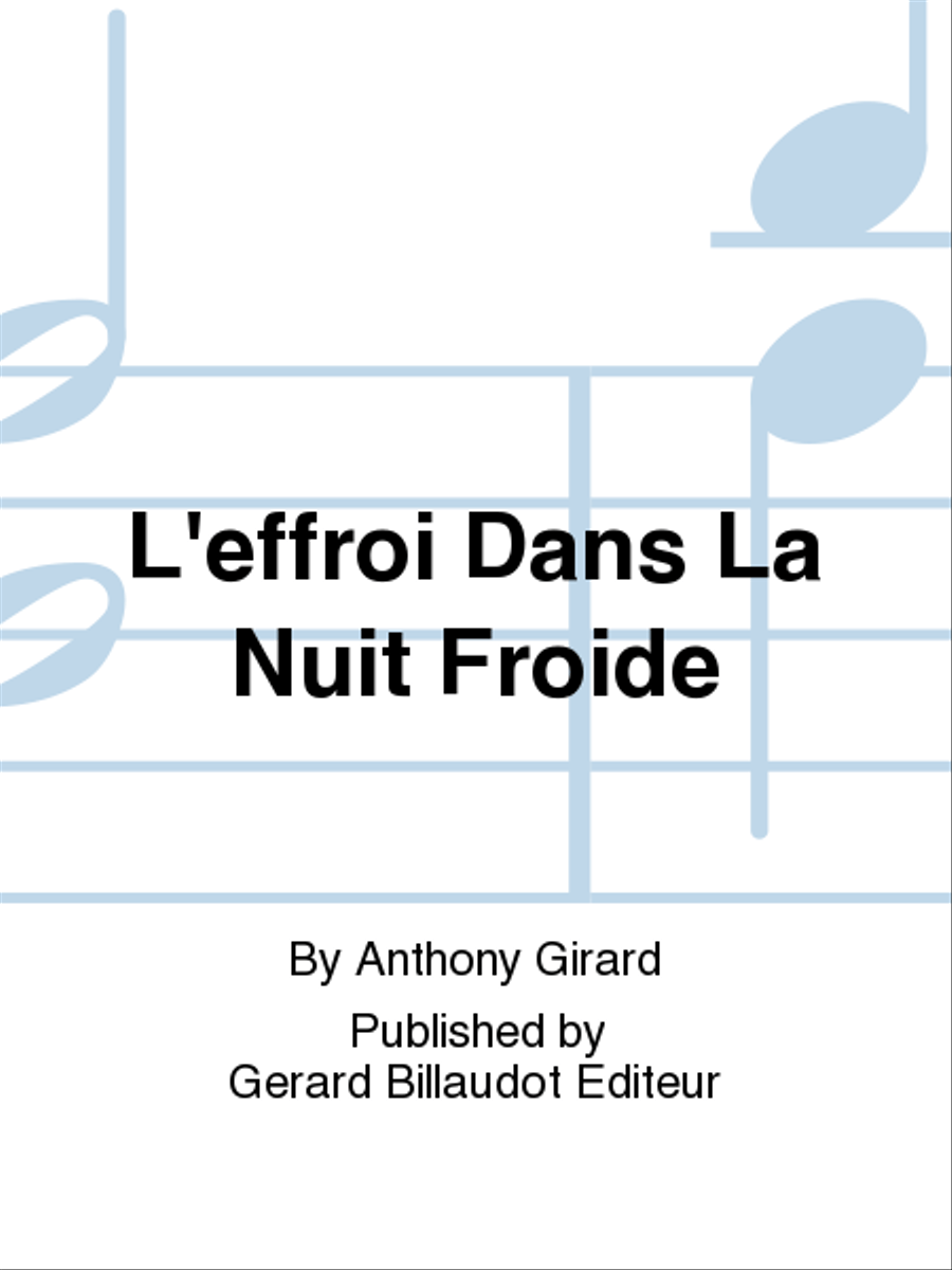 L'Effroi Dans La Nuit Froide B-Flat Clarinet scores gallery preview page 1