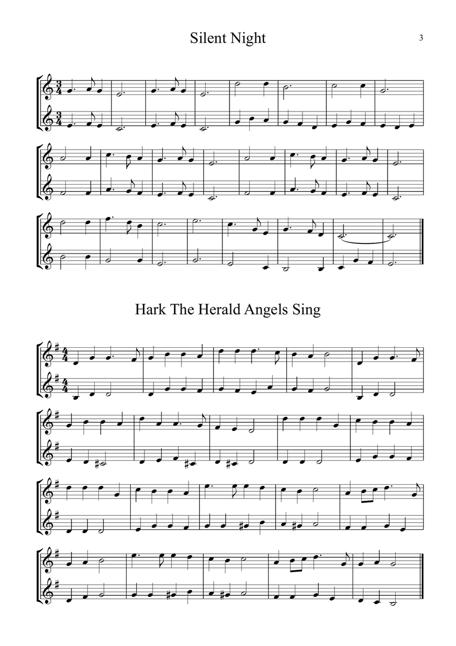 8 Christmas Duets For Trumpet Trumpet Duet scores gallery preview page 3