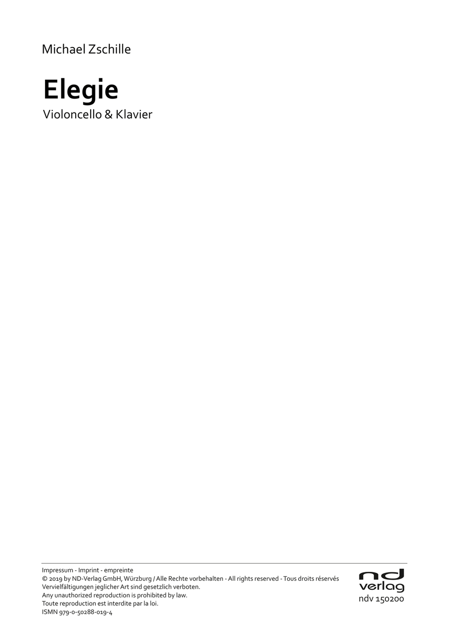 Elegie in c minor Piano scores gallery preview page 3