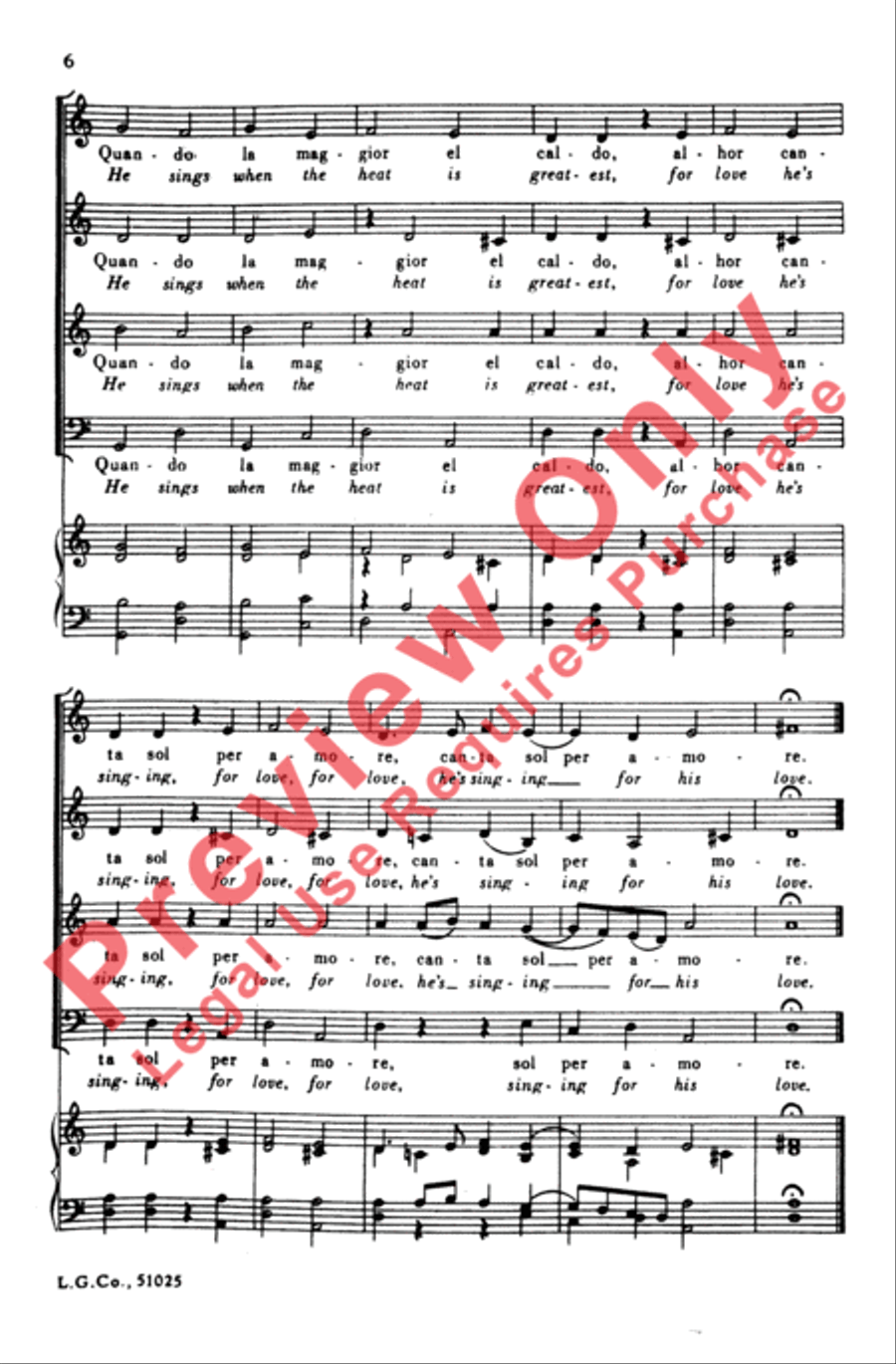 El Grillo 4-Part scores gallery preview page 5