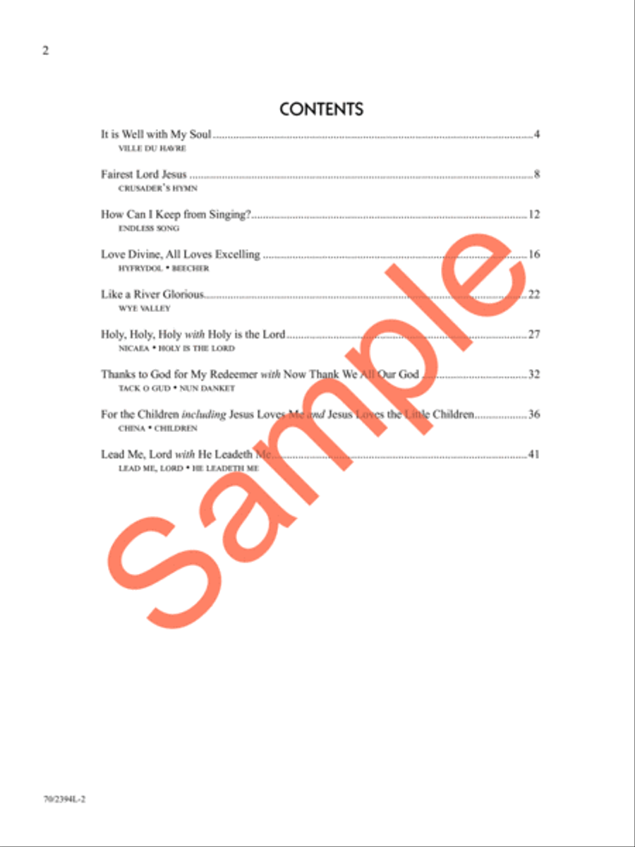 Refreshing Piano Solo scores gallery preview page 3