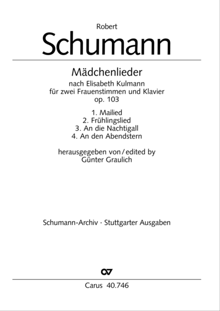 Madchenlieder Choir scores gallery preview page 2