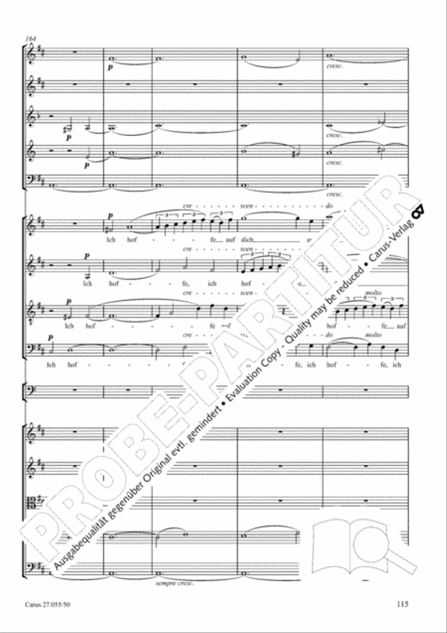 Ein Deutsches Requiem (German Requiem) 4-Part scores gallery preview page 122