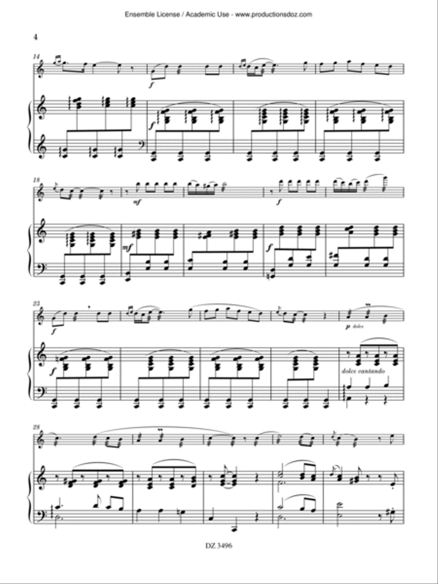 5 Pièces de salon 5 Pièces de salon Piano Accompaniment scores gallery preview page 4