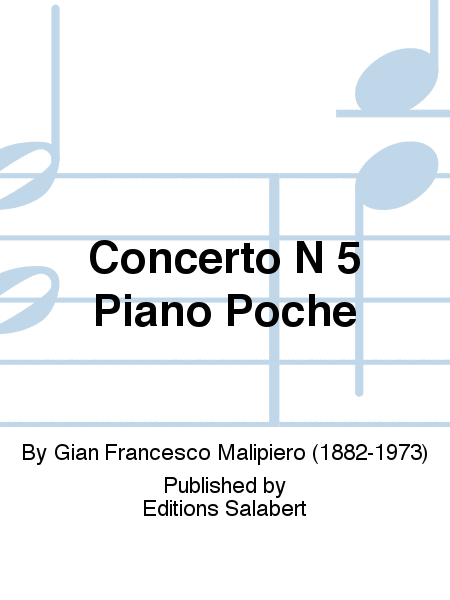 Concerto N 5 Piano Poche