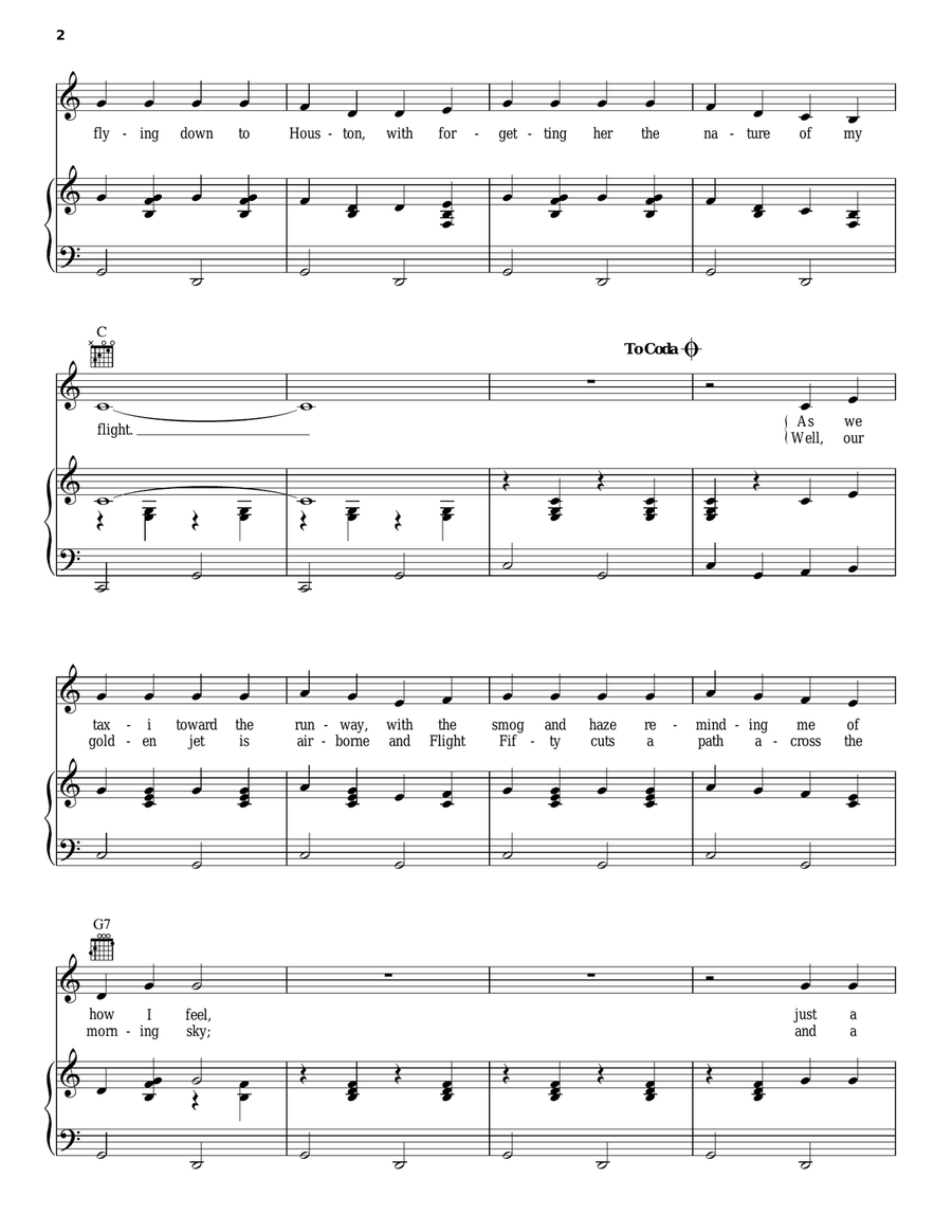 Bloody Mary Morning Bloody Mary Morning Piano, Vocal, Guitar scores gallery preview page 2
