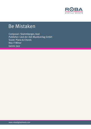 Book cover for Be Mistaken