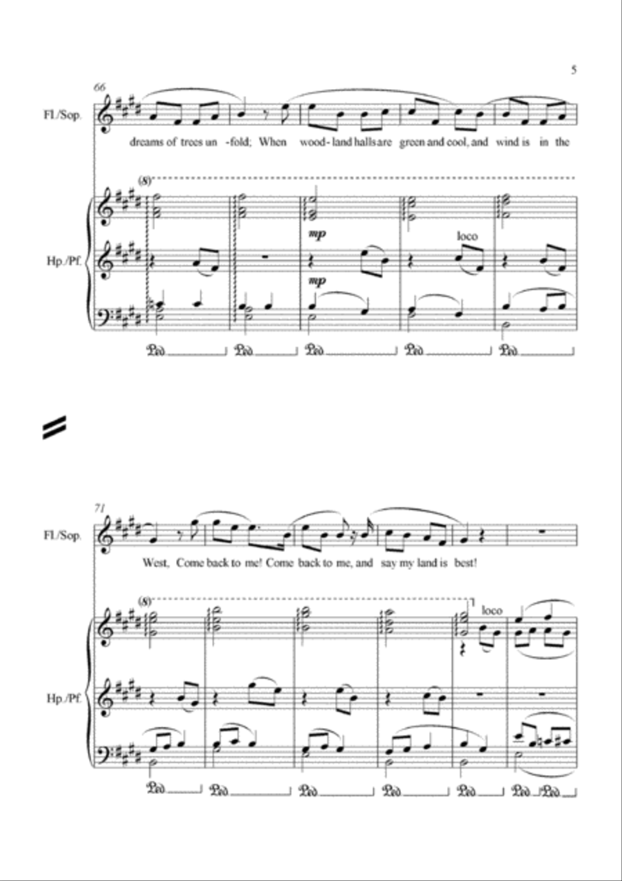 Tolkien Song: The Ent and the Entwife Small Ensemble scores gallery preview page 6
