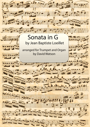 Book cover for Sonata in G for Trumpet and Organ
