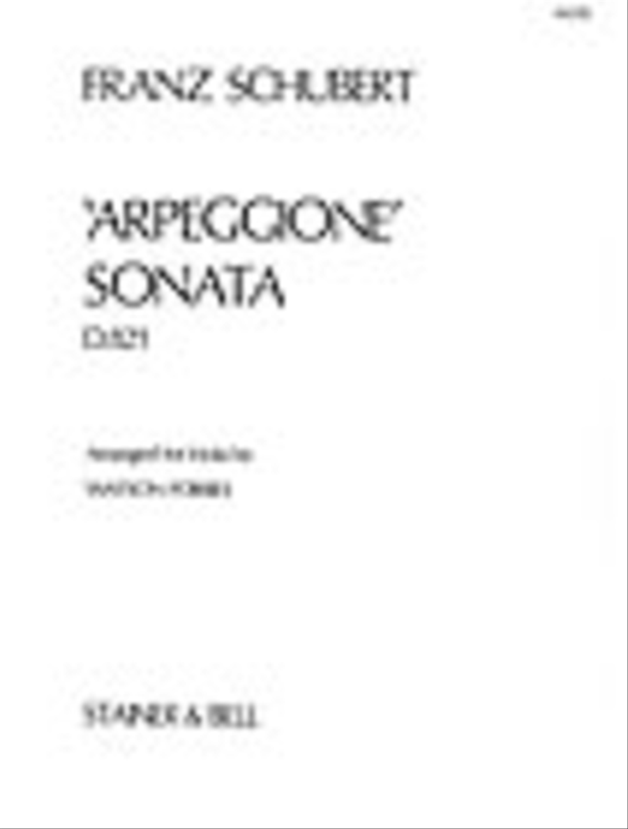 Sonata 'Arpeggione'. Viola part arranged by Watson Forbes Viola scores gallery preview page 1