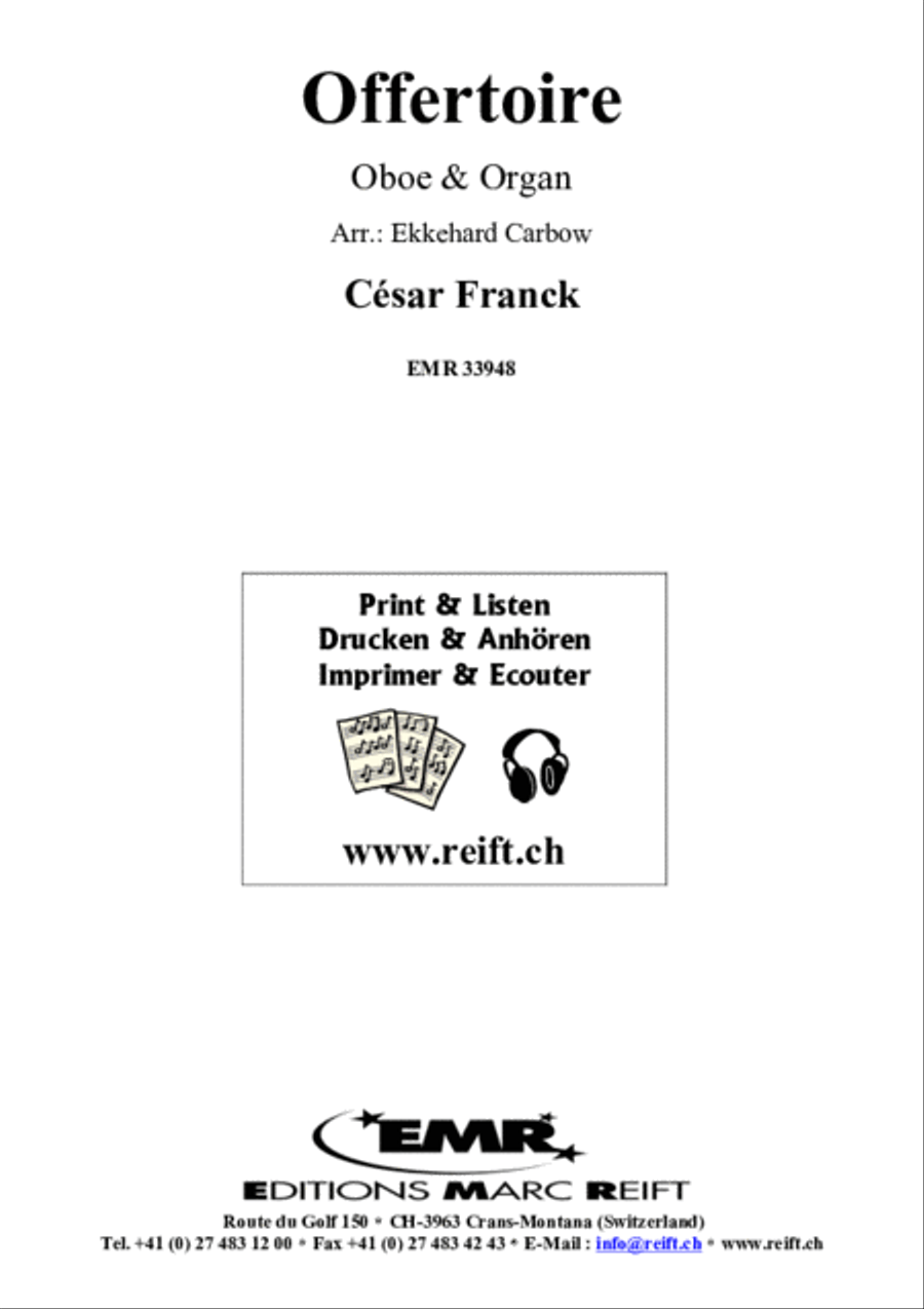 Offertoire Offertoire Oboe scores gallery preview page 2