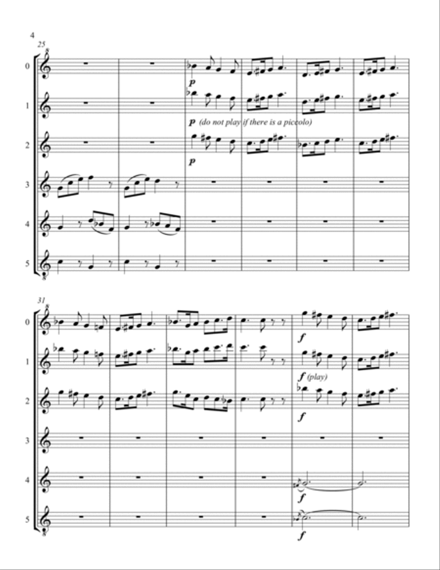 Suite for Flute Choir Flute Choir scores gallery preview page 4