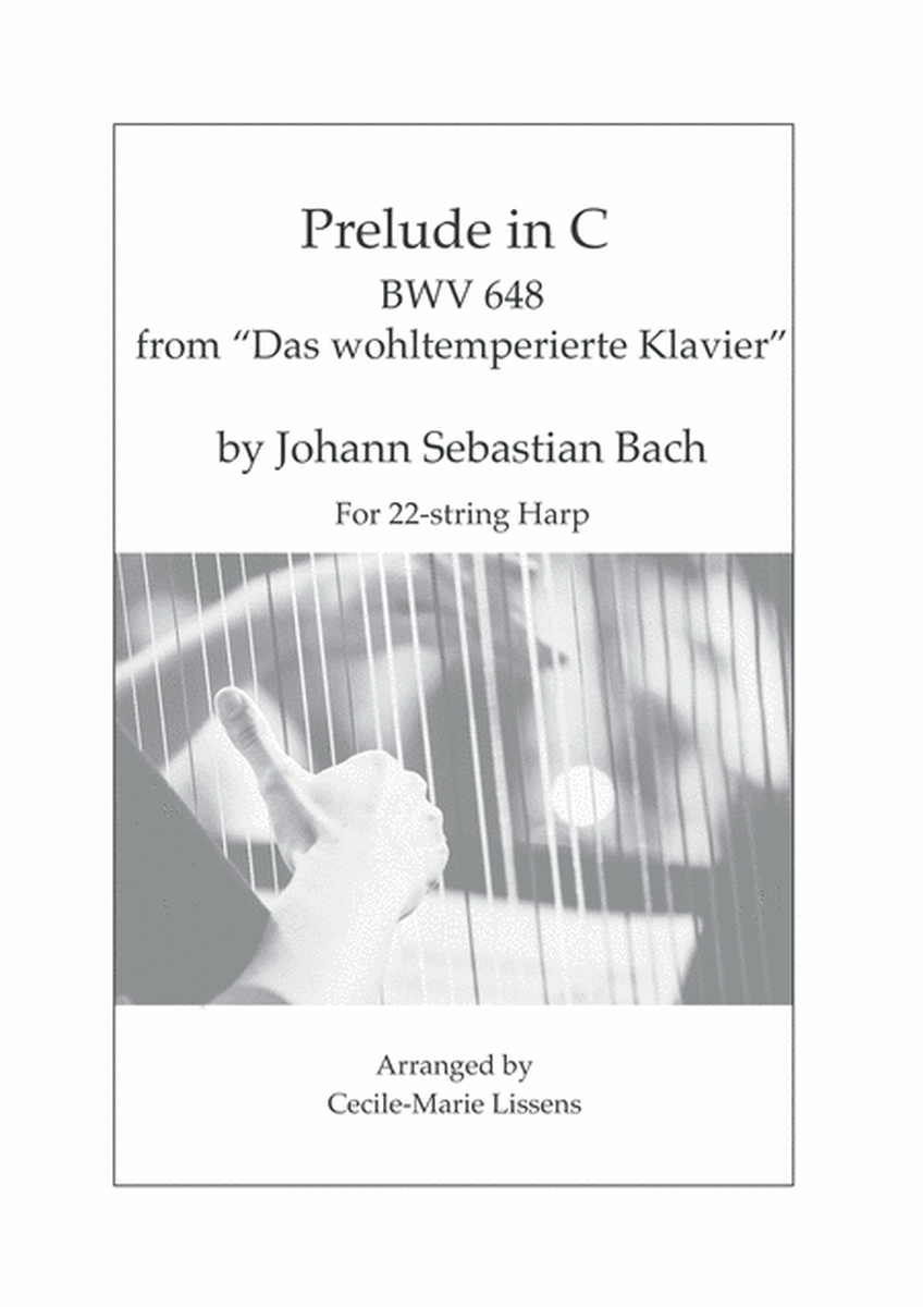 Prelude in C - Johann Sebastian Bach for 22-string lever harp