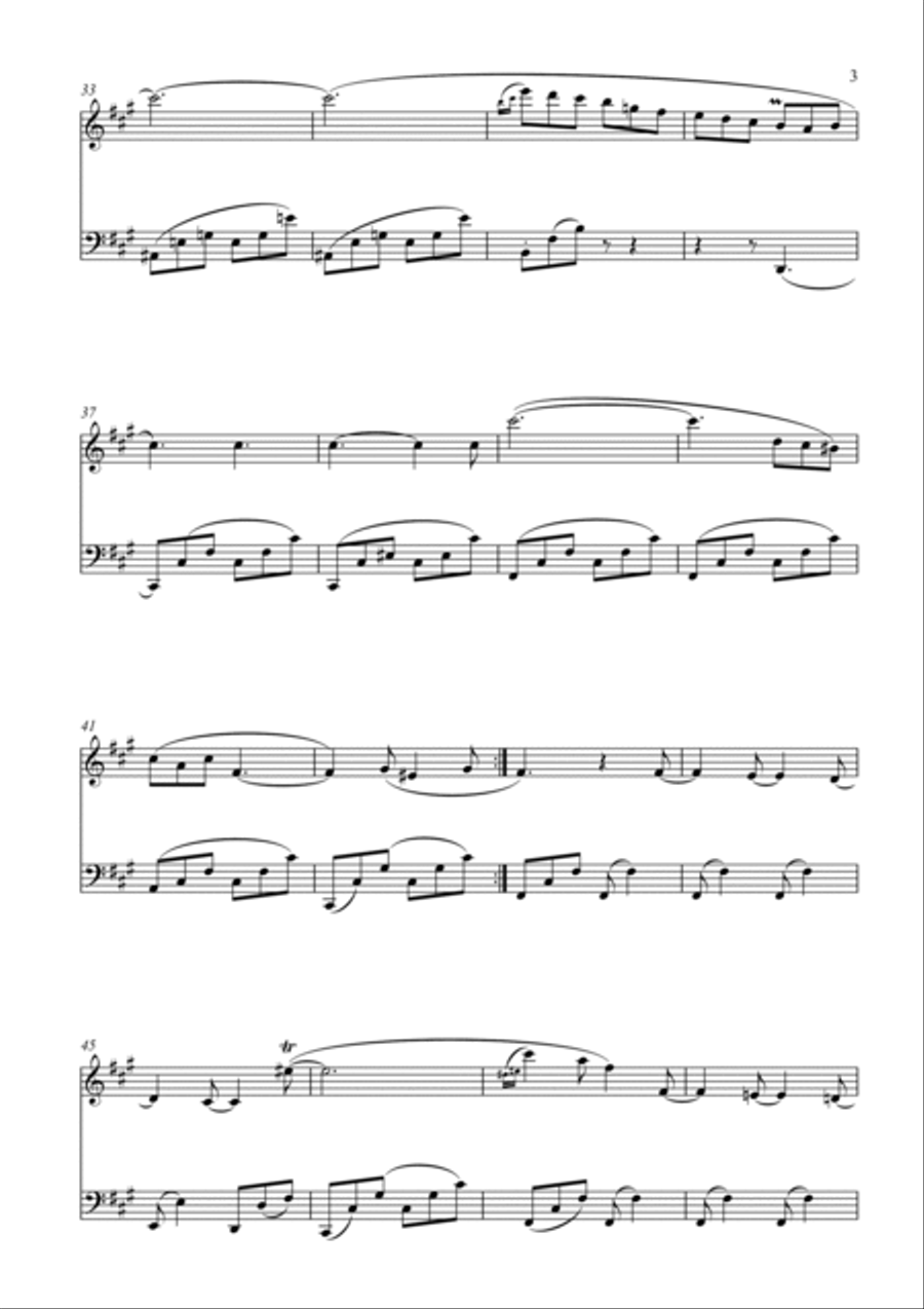 Venetian Boat Song Op. 30, No. 6 Bassoon scores gallery preview page 3