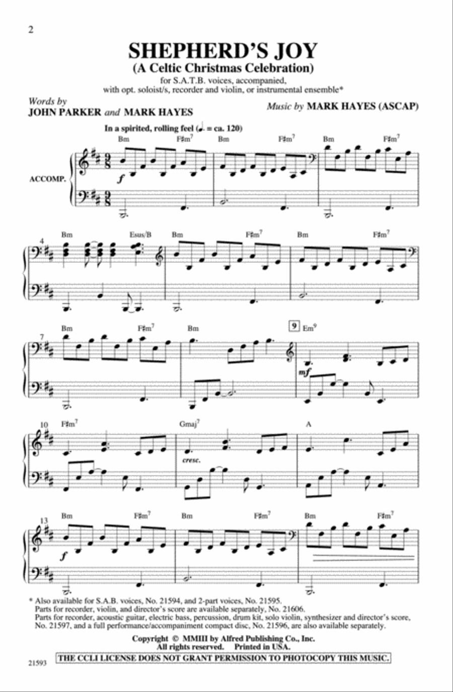 Shepherd's Joy 4-Part scores gallery preview page 2