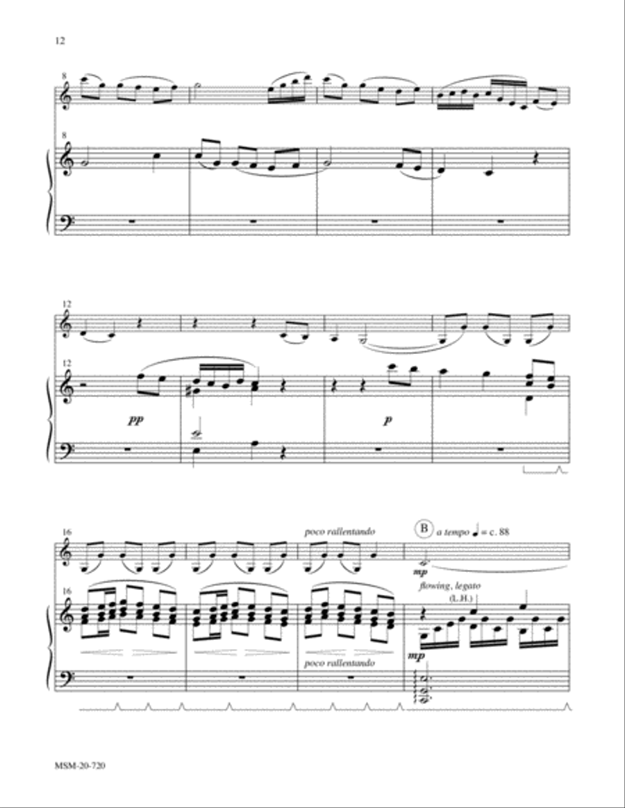 Hymns to the Creator: Two Arrangements for Violin and Piano Violin Solo scores gallery preview page 7