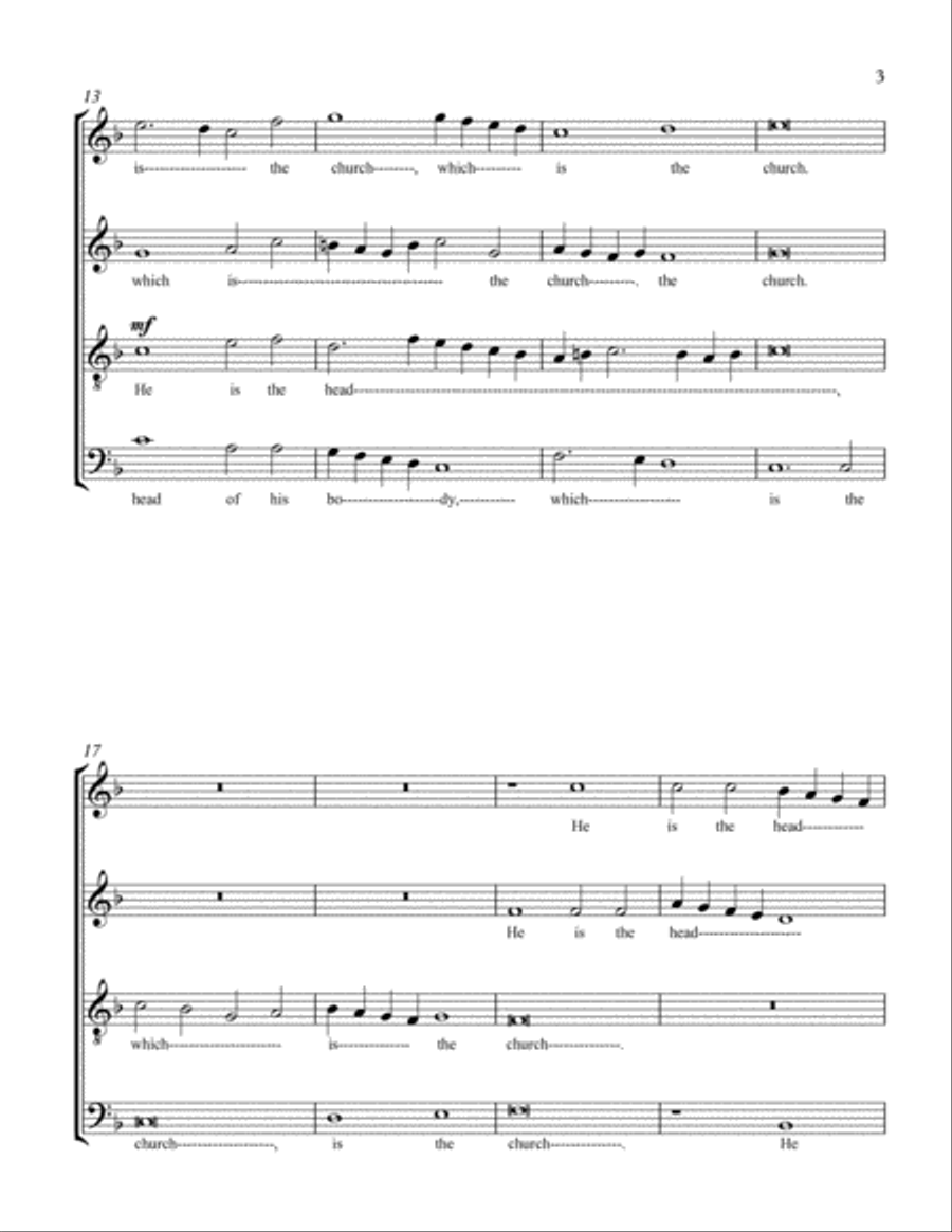 God's Son Was Before All Else 4-Part scores gallery preview page 3