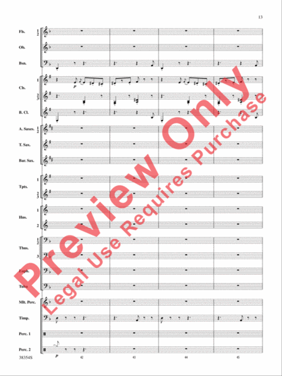 Band-O-Ween Concert Band scores gallery preview page 14