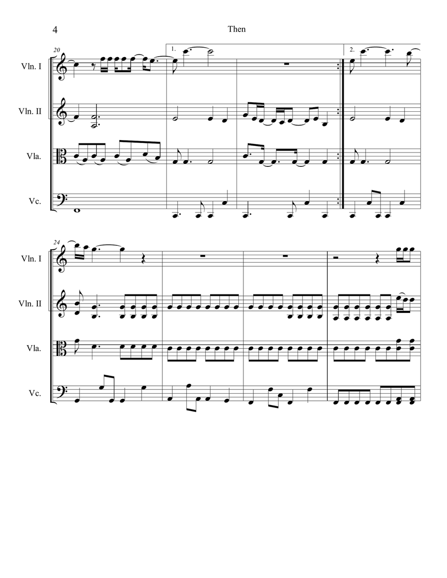 Then Then String Quartet scores gallery preview page 4
