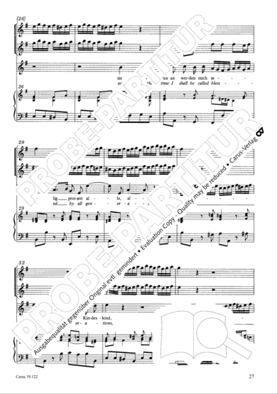 All my spirit exalts (With my spirit I praise the Lord) 4-Part scores gallery preview page 28