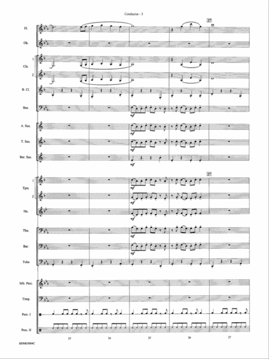 In the Valley of the Ancients: Score Concert Band scores gallery preview page 6