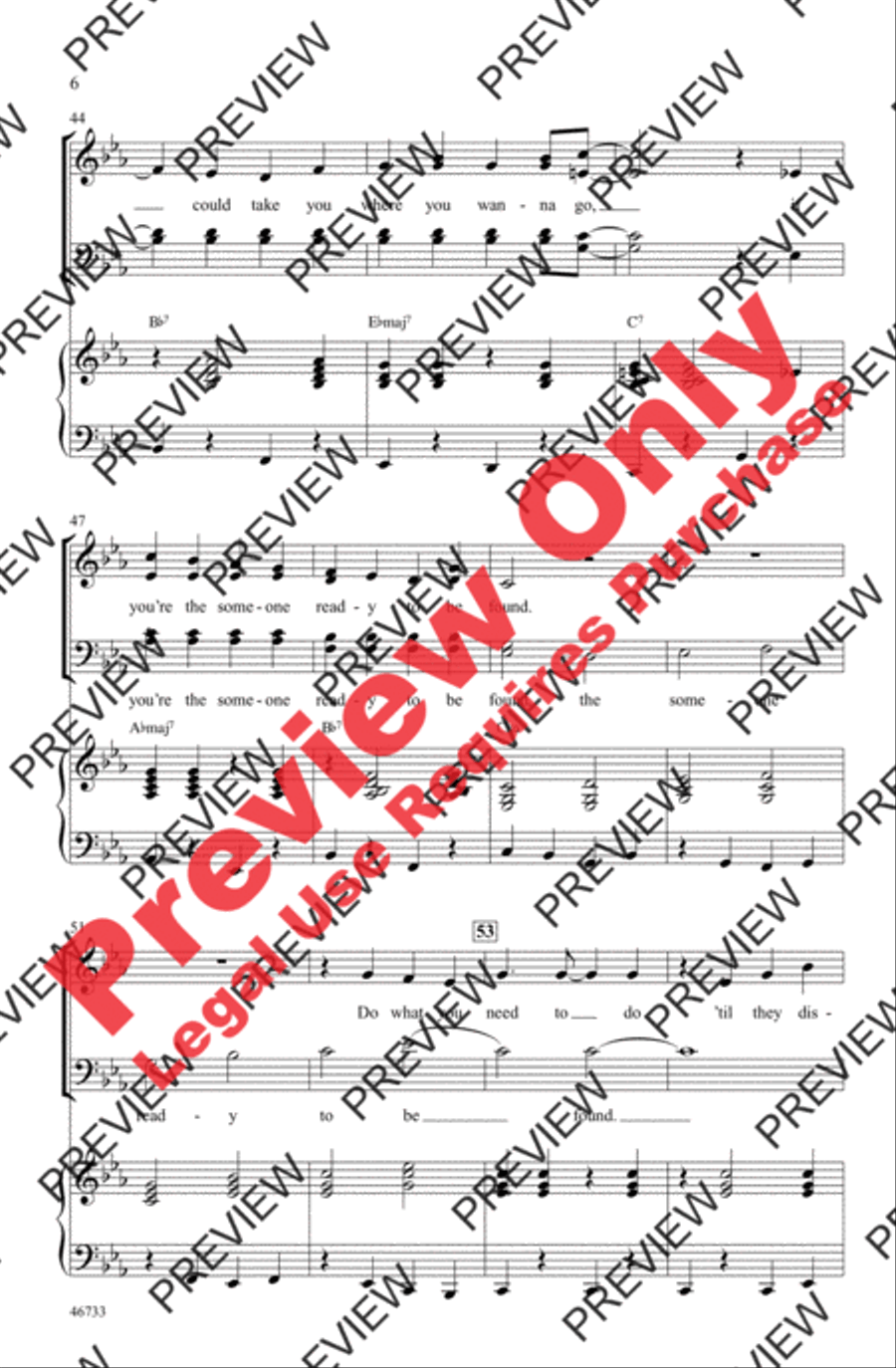 Someone in the Crowd 4-Part scores gallery preview page 6