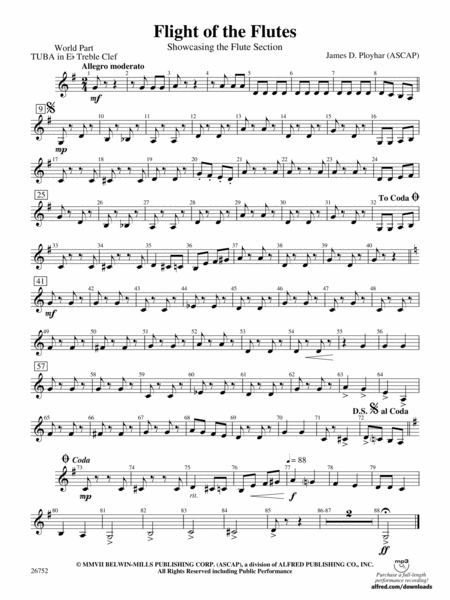 Flight of the Flutes (Showcasing the Flute Section): (wp) E-flat Tuba T.C.