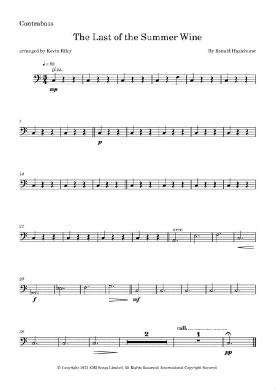 Last Of The Summer Wine Theme Full Orchestra scores gallery preview page 6