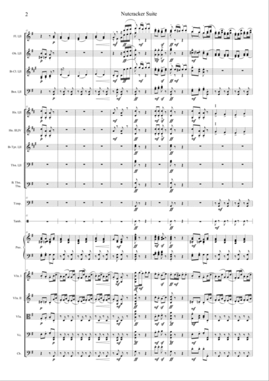 Nutcracker Op.71a - Danse Russe - Trepak Orchestra scores gallery preview page 2