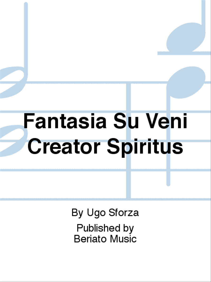 Fantasia Su Veni Creator Spiritus Organ scores gallery preview page 1