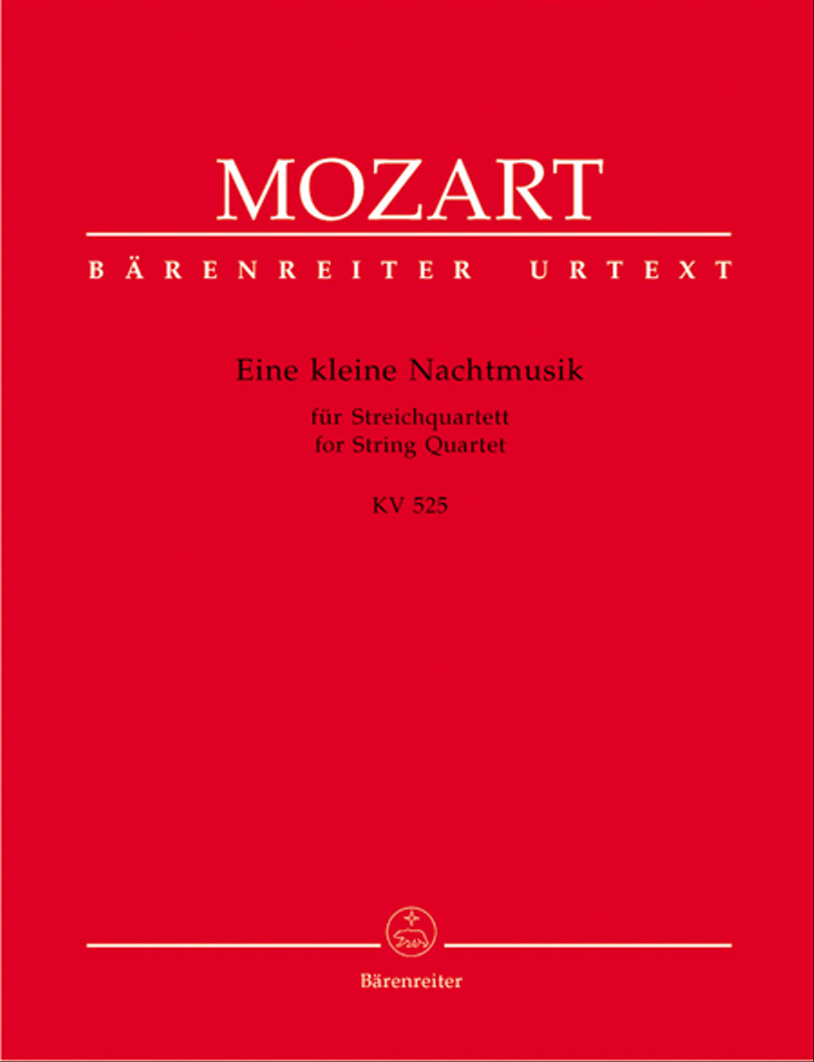 Eine Kleine Nachtmusik For String Quartet String Quartet scores gallery preview page 1
