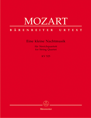 Book cover for Eine Kleine Nachtmusik For String Quartet
