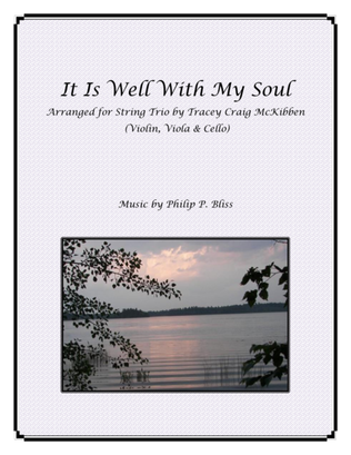 Book cover for It Is Well With My Soul for String Trio