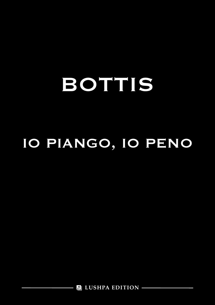 Io piango, io peno (B minor) Piano scores gallery preview page 1