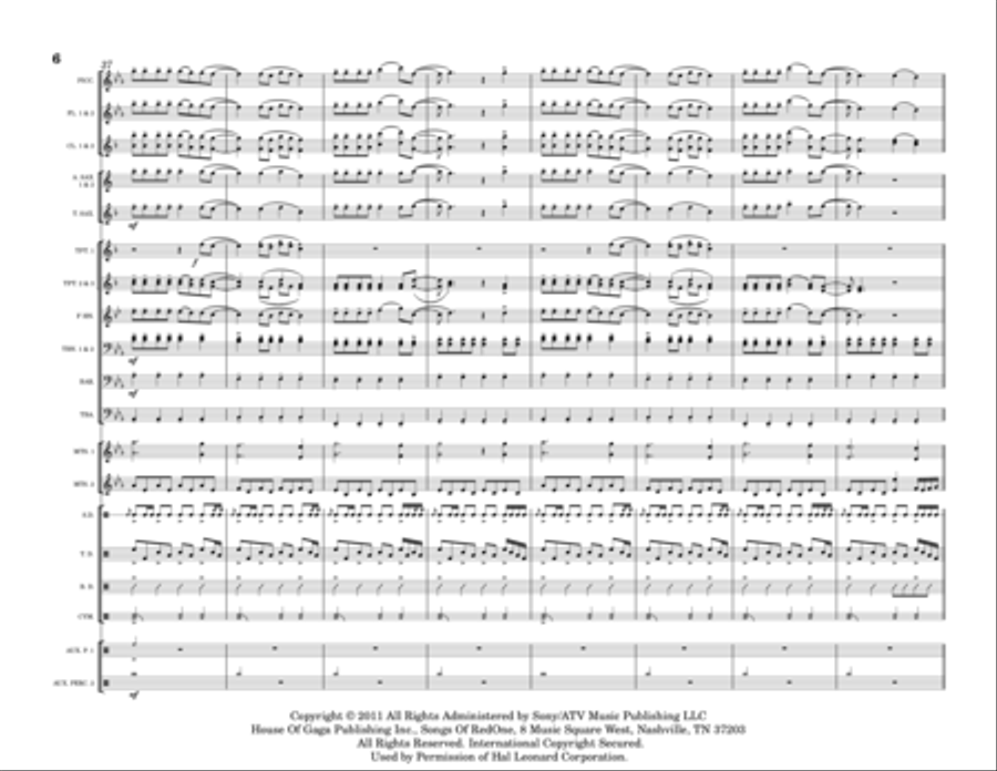 Judas Judas Marching Band scores gallery preview page 6