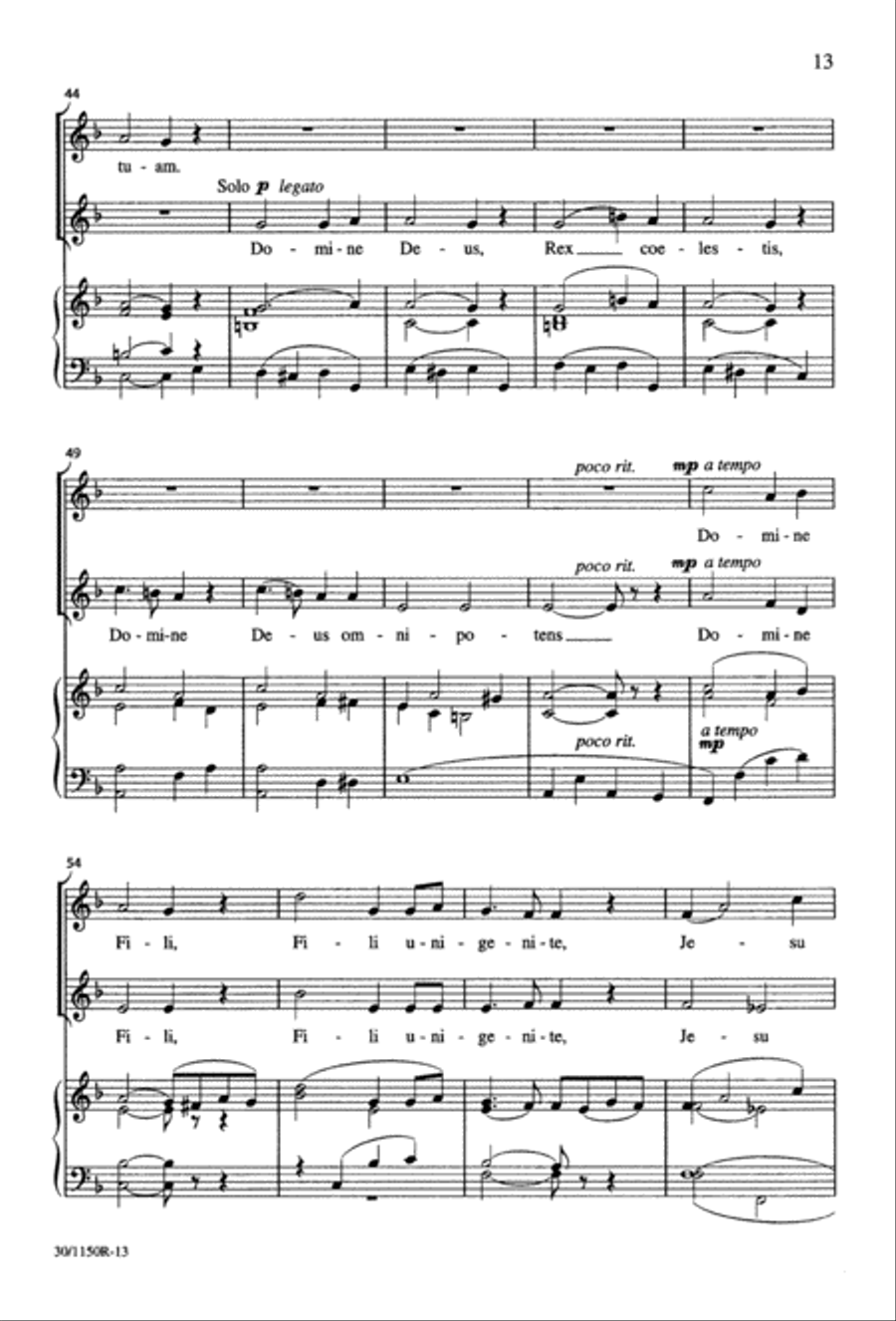 Messe Brève 2-Part scores gallery preview page 14