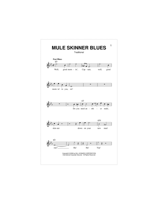 Book cover for Mule Skinner Blues