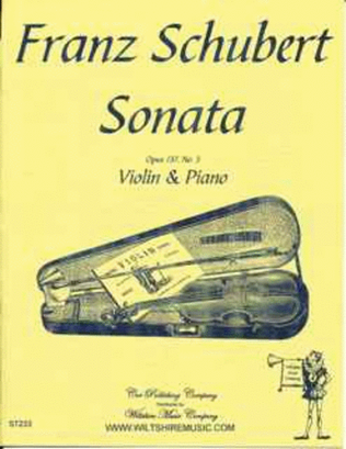 Book cover for Sonata, Op. 137, No. 3