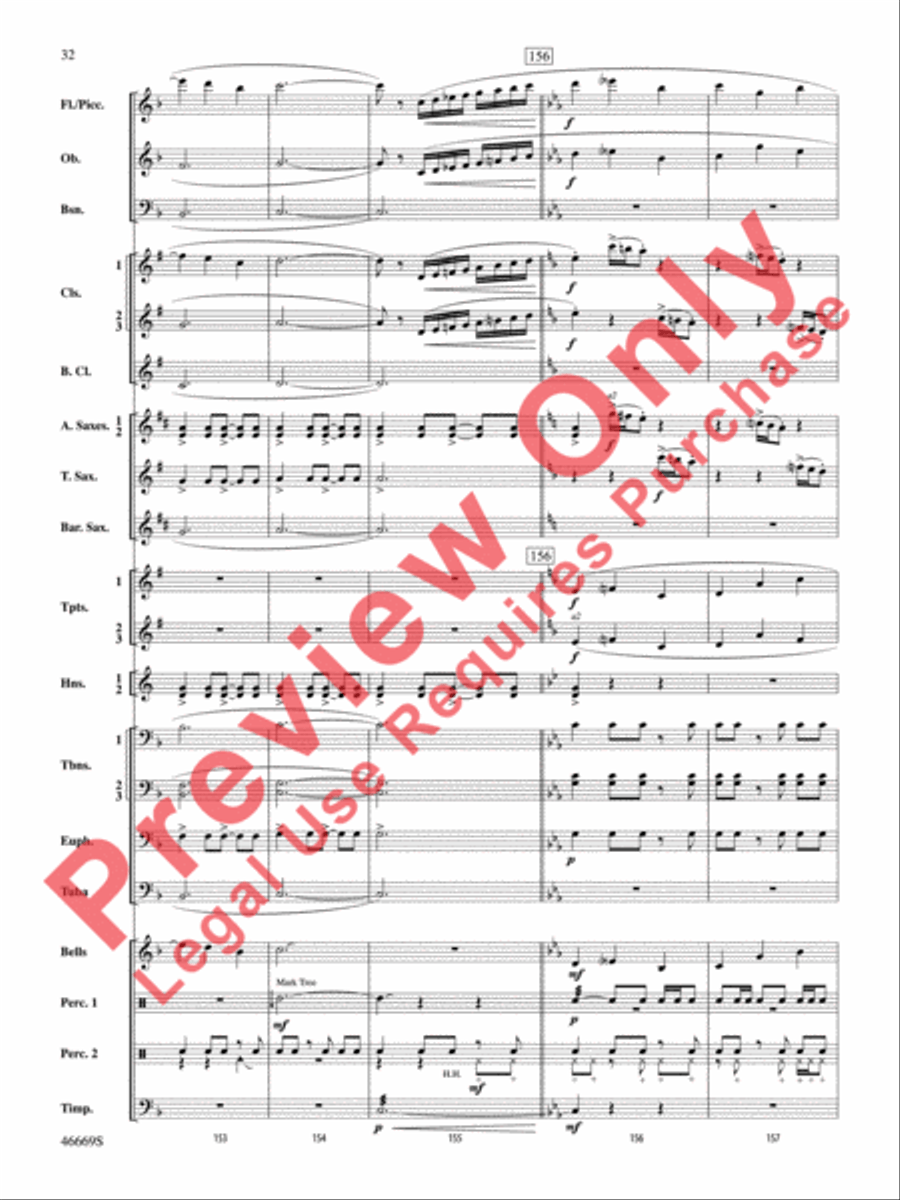 Oracles of the Sirocco Concert Band scores gallery preview page 33