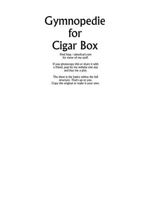 Gymnopedie No.1 - Cigar Box