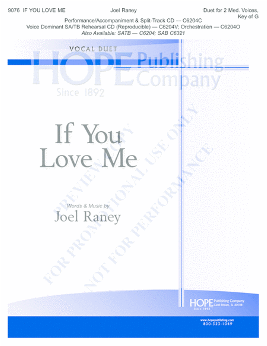 If You Love Me Vocal Duet scores gallery preview page 2